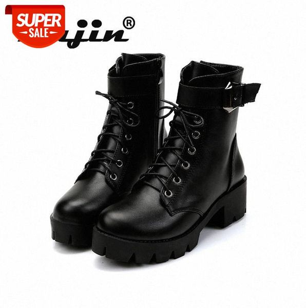 

fujin women boots ankle platform 2020 new autumn shoes round toe wool winter booties stretch boots women winter #s26n