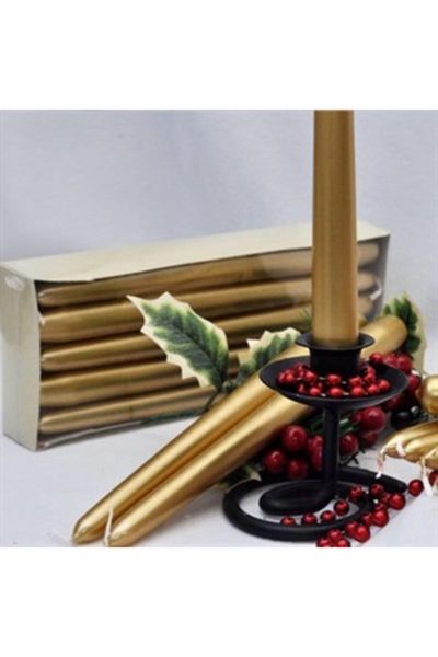 

leafing cylinder candleholder candle 10'lu package candles