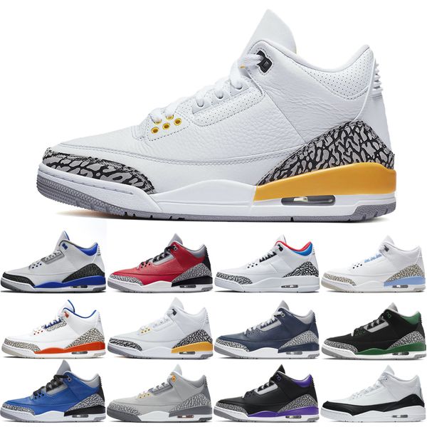 

classic original basketball shoes laser orange midnight navy blue red cement seoul unc fragment court purple cool grey trainers sports sneak, White;red