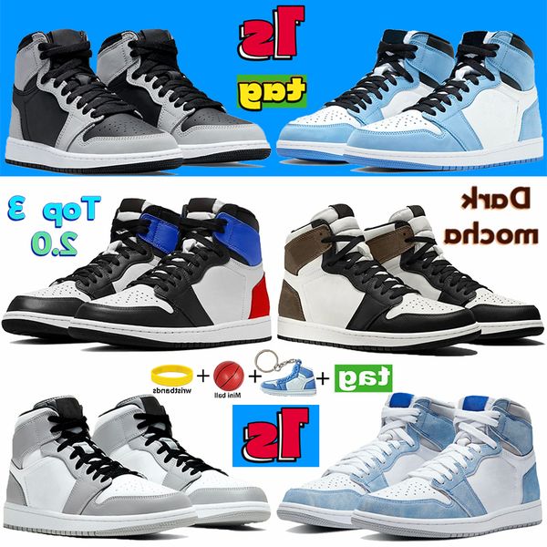

shoes mens designer university blue 1 1s basketball high dark mocha hyper royal shadow 2.0 light smoke gery chicago twist fragment sneakers