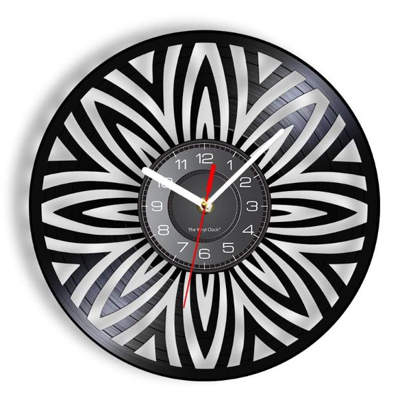 

wall clocks pure flower of life clock blossom sacred geometry abstract home decor hana watch retro record mindfulness gift