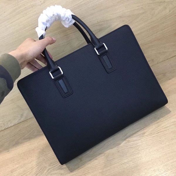 

ggage men's leisure busins briefcase leather double zipper lapbag