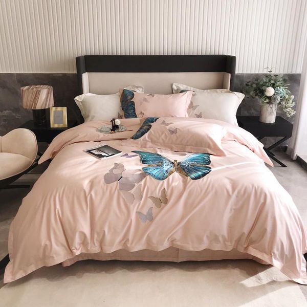 

bedding sets digital printing butterfly king size bed linen cotton duvet cover quilt pillowcase