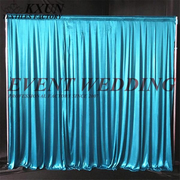 

party decoration colors ice silk backdrop curtain stage background for wedding event