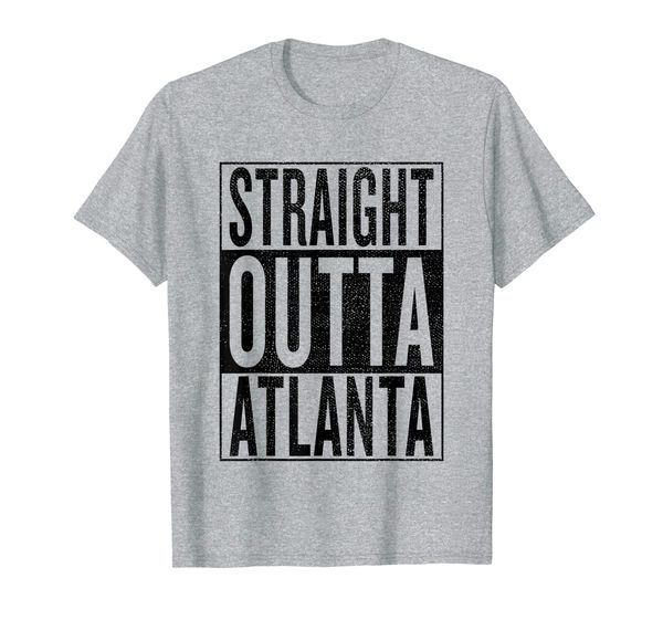 

straight outta atlanta great fun travel gift idea t-shirt, White;black