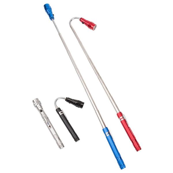 

portable mini flexible magnetized head 3 led torch magnetic pick up tool lamp light flashlights torches