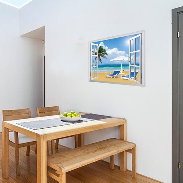 

wall stickers cute seaside home decor for living room kids art mural drop