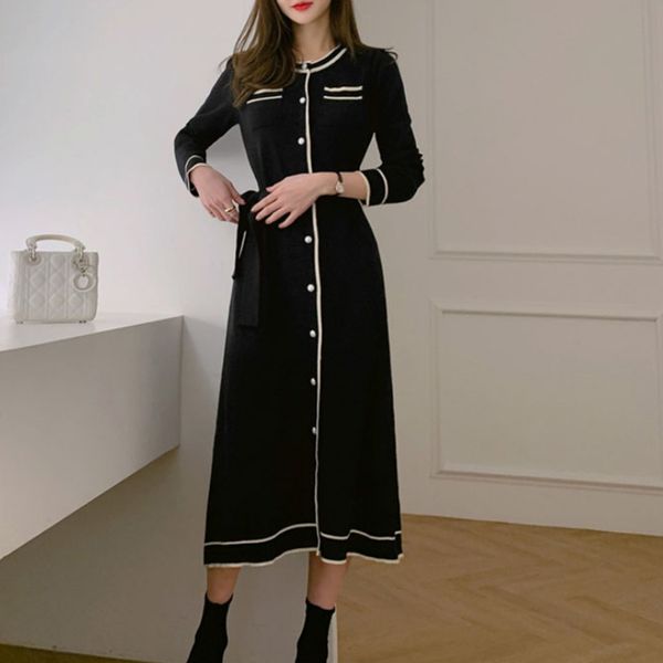 

arrival single formal quality work style elegant mesh elastic dress, Black;gray