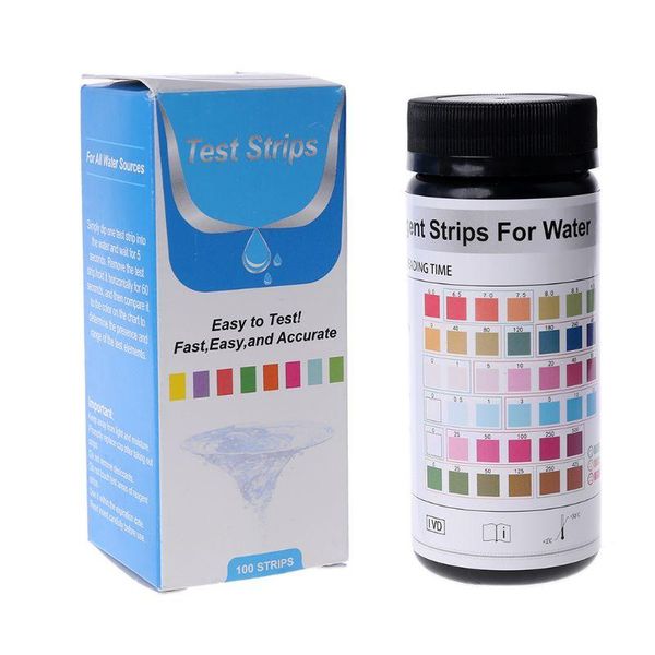 

meters 50/100pcs water test strips 6-in-1 ph nitrite alkalinity chlorine hardness paper for quality level testing tools aug.