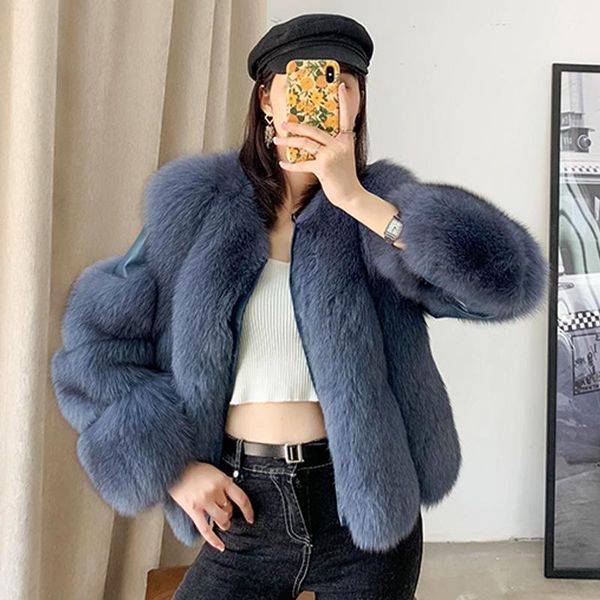 

women's fur & faux ur real coat sheepskin natural whole skin winter jacket 2021, Black