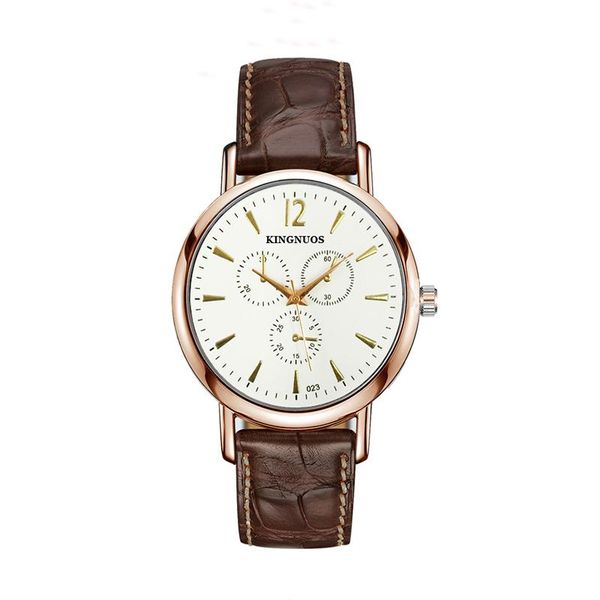 

wristwatches 2021 high-end fashion men and women couple belt quartz non-mechanical waterproof watch for man, Slivery;brown