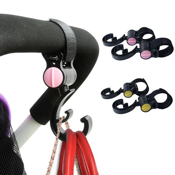 

stroller parts & accessories 2pcs/lot baby hanger bag hooks pram rotate 360 degree cart hook mummy diaper