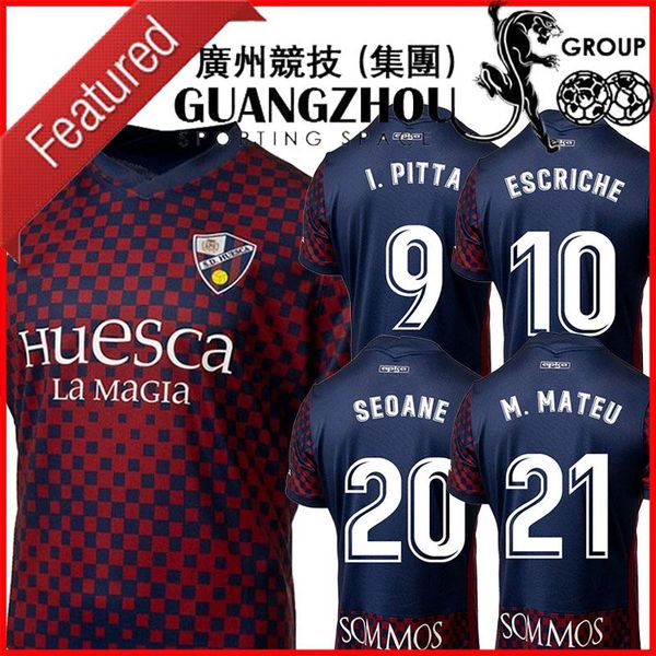 

21 22 sd huesca soccer jersey ferreiro seoane escriche camisetas de fÃºtbol 2021 2022 home away football shirt isidro pitta jorge pulido marc, Black;yellow