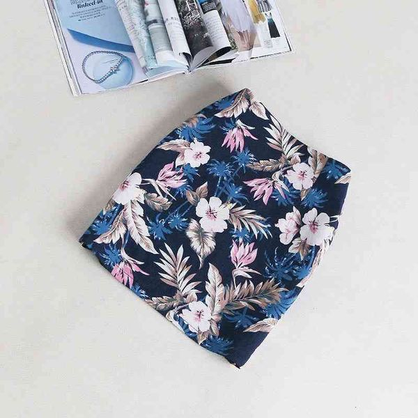 

skirts spring summer vintage print mini skirt women high waist eleastic short slim womens 2021 arrival r0j9, Black