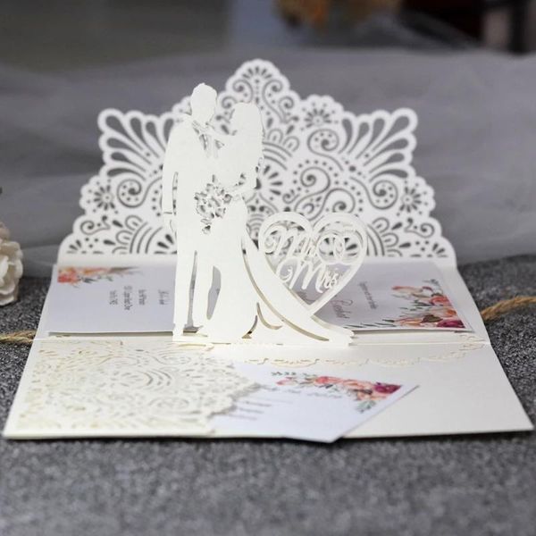 

(50 pieces/lot) up wedding invitation with personalized print diy valentines day gift postcard customize anniversary invites greeting ca car