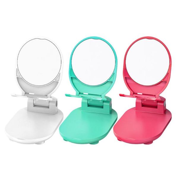 

cell phone mounts & holders fold universal portable anti-slip versatility support frame adjustable deskstand with makeup mirr