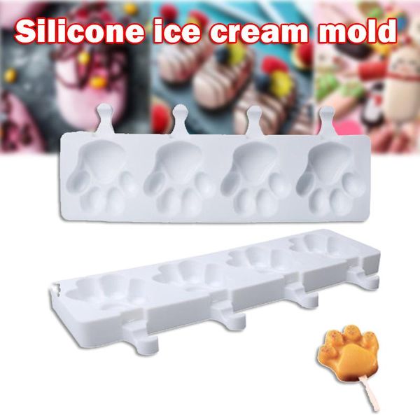 

hole bear-shaped silicone ice cream mould tray with popsicles stick diy tools for home kitchen hogard baking moulds