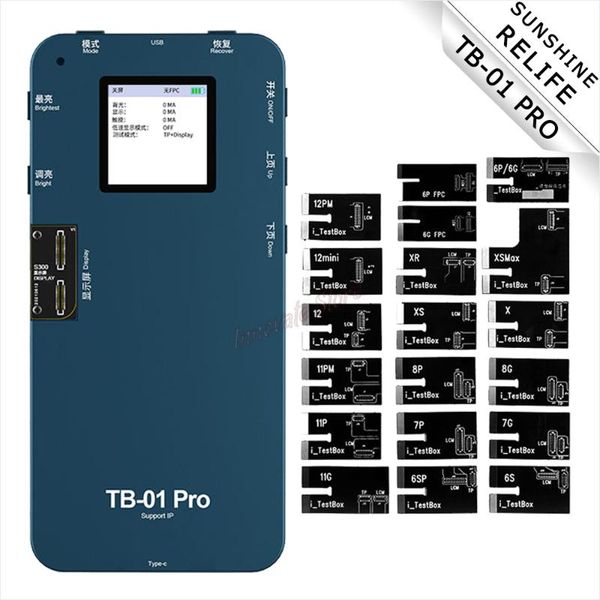 

power tool sets screen tester relife tb-01 pro for ip 6-12 max 3d touch display original color voltage current cellphone repair