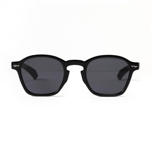 

sunglasses doisyer round frame retro full marine sheet rivet, White;black
