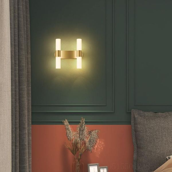 

modern copper lustre gold wall lamp bedroom bedside living room aisle bathroom mirror lights home decor lighting g9 bulb