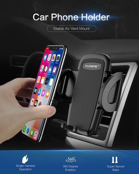 

cell phone mounts & holders floveme car cellphone support holder stand soporte universal air vent mount in for 11 7 12 pro