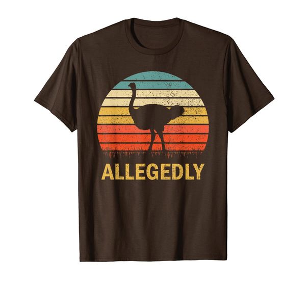 

Vintage Allegedly Ostrich Retro T-Shirt - Ostrich Lover Gift T-Shirt, Mainly pictures