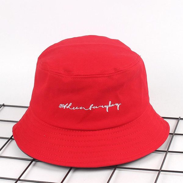 

m&d fashion hat simple words letters bucket lady wide brim hats, Blue;gray