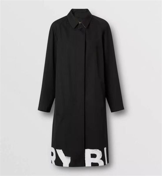 

women's long trench coat loose gabadian cotton windbreaker black british style autumn and winter outfits waterproof retro 003, Tan;black