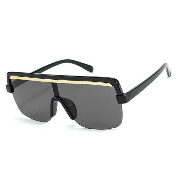 

70% off online store vintage semi rimless sunglasses women one piece sun glasses oversize gafas for summer outdoor oculos shades s8077df, White;black