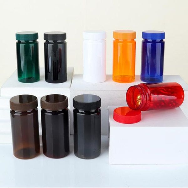 

storage bottles & jars 100pcs 80ml empty bottle plastic pet powder vial container