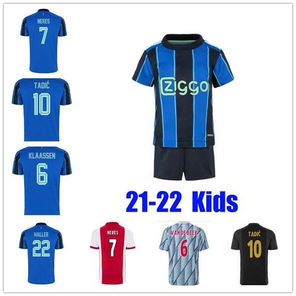 

a jax 21 22 soccer jersey fc 2021 2022 kudus antony blind promes tadic neres cruyff men kids kit football shirt uniforms home away third 50t, Black;yellow
