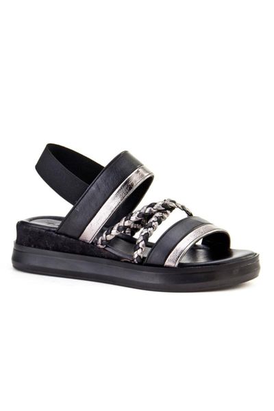 

sandals petro mink suede wedges, Black