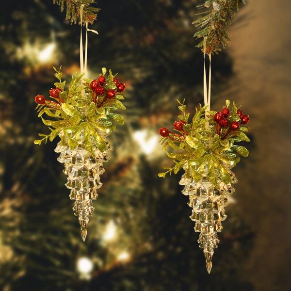 

christmas decorations transparent resin acrylic suitable for tree indoor home decor