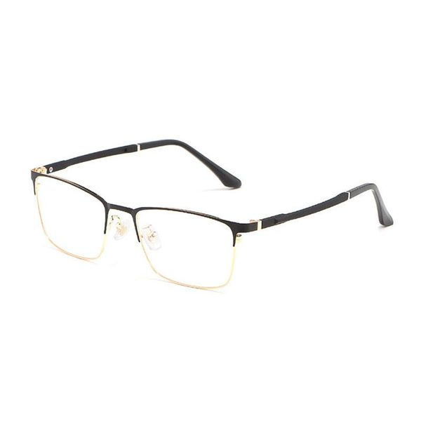 

fashion sunglasses frames titanium alloy frame glasses full rim eye men style shortsighted spectacles rectangle spring hinges, Black
