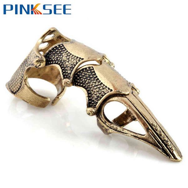 

designer rings 1pc gothic punk hinged knuckle full finger armor claw bulk vintage party jewerly gift [vra63 vra82], Golden;silver