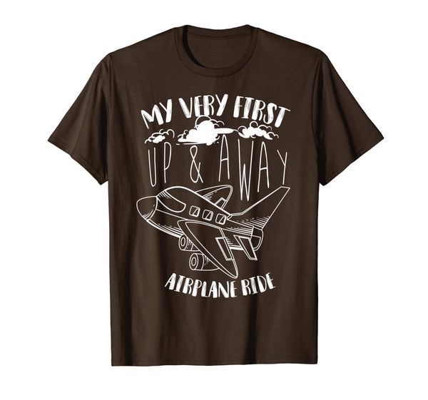 

cool funny my very first up away airplane ride gift t-shirt, White;black