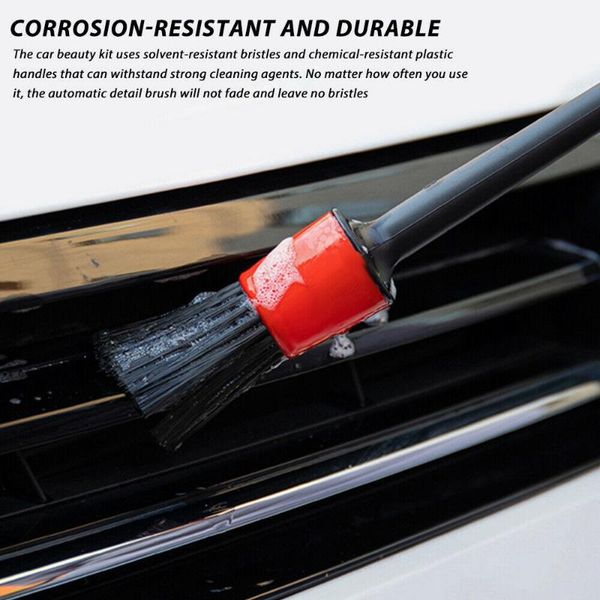 

car sponge soft cleaning detail brushes pp rubber wire black & red brush care inside outside detailing
