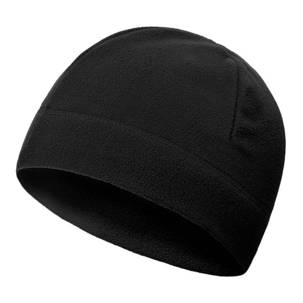 

cycling caps & masks windproof fleece hat winter warmer for skiing snowboarding cold weather outdoor sports equipment, Black
