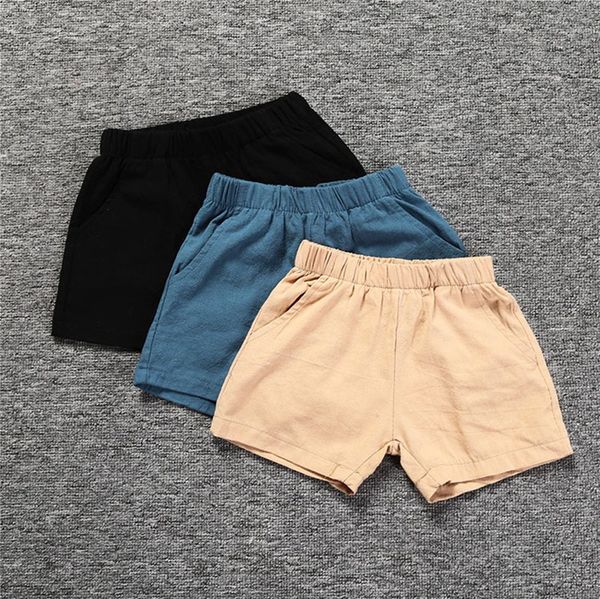 

childrens wear childrens 2021 summer children shorts korean boys girls casual cotton pants baby pure thin pants, Blue