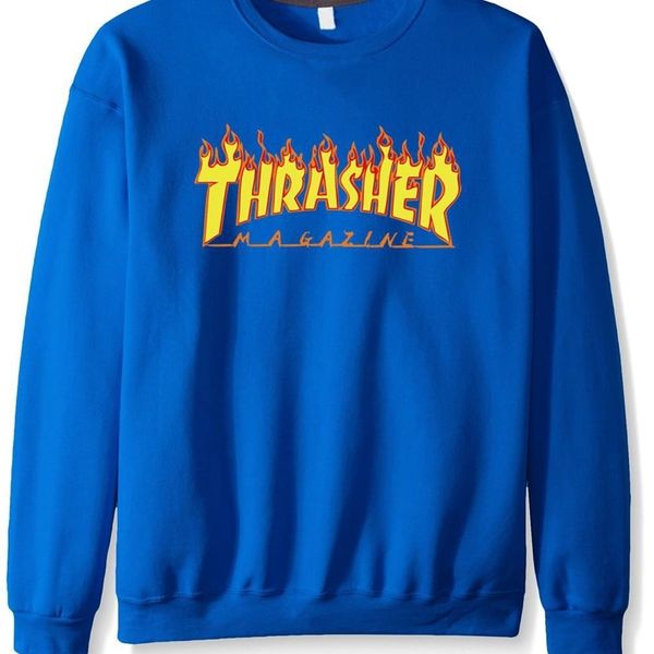 

men's hoodie men's long sleeve printed sweater hip hop red flame sport, Black