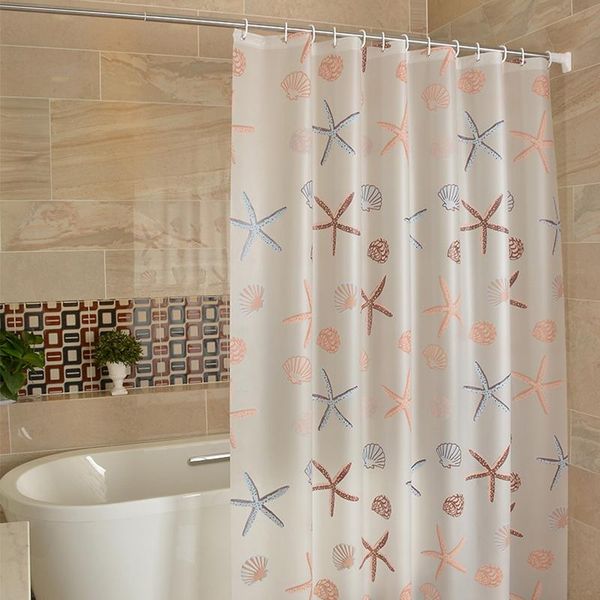 

shower curtains 10 style modern curtain waterproof mildew starfish seaside bath for bathroom room