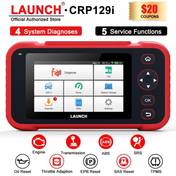 

code readers & scan tools crp129i auto obd2 scanner obdii eobd reader diagnostic tool check engine sas srs epb oil reset obd 2