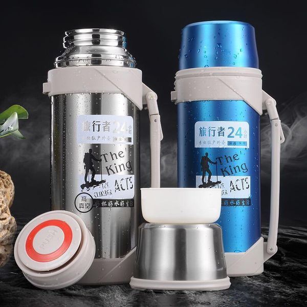 

water bottles large-capacity stainless steel insulation pot travel outdoor men and women drinking glass cold