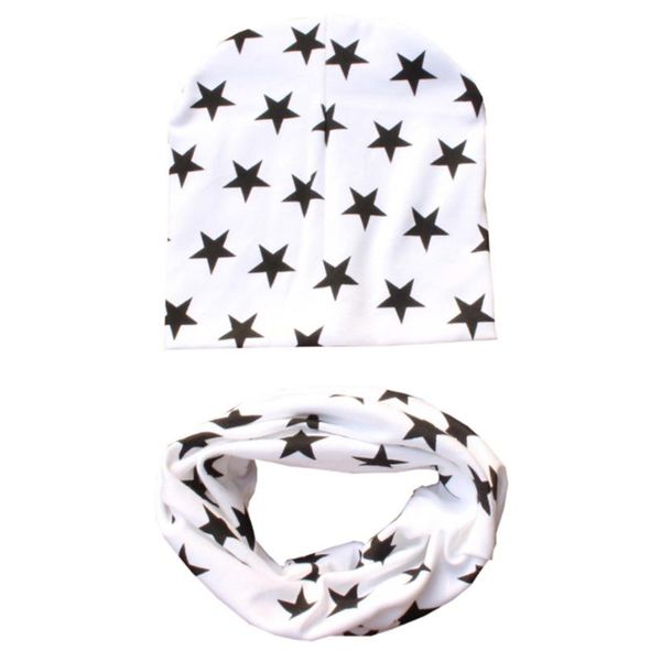 

caps & hats children crochet hat scarf autumn winter girls boys baby kids set child cap star solid style, Yellow