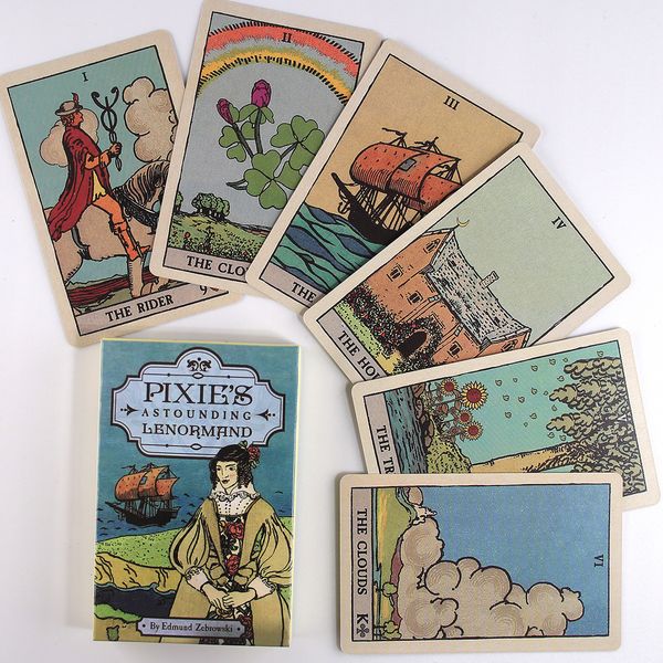 PixieS Astounding Lenormand Tarot-Kartendeck, liebevoll gestaltetes Kunstwerk von The Waite Games, Love Oracles Divination, einzigartiges Spielzeug
