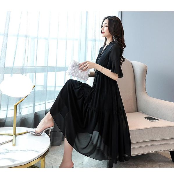 

maternity dresses fashion pregnant women toast clothing bride wedding summer dress high waist cover belly back chiffon skirt, White