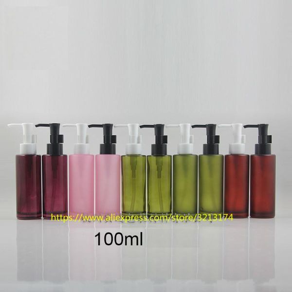 

storage bottles & jars wholesale 100ml glass lotion bottle with pump. hand wash shampoo moisturizer facial water refillable
