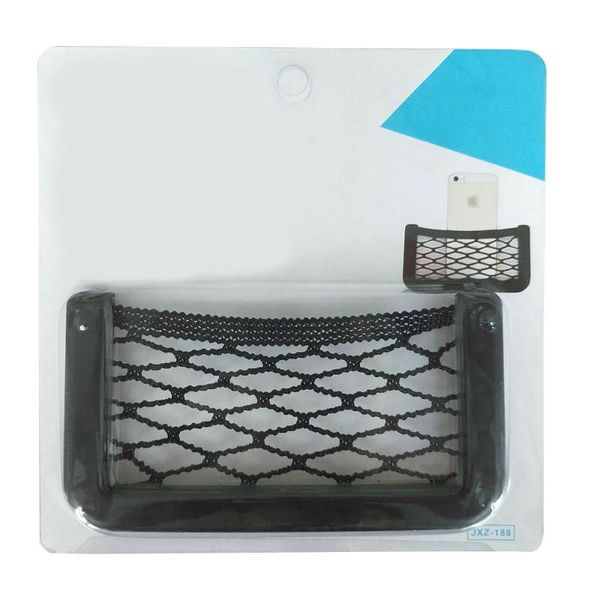 

car organizer universal seat side back storage net bag phone holder pocket auto stowing tidying