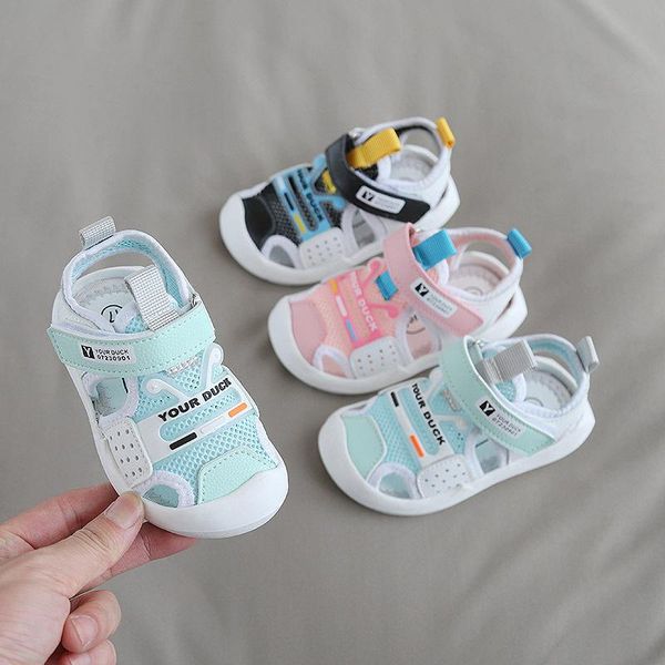 

sandals toddler summer kids beach shoes girls fashion baby sport infant non-slip casual sbd003, Black;red