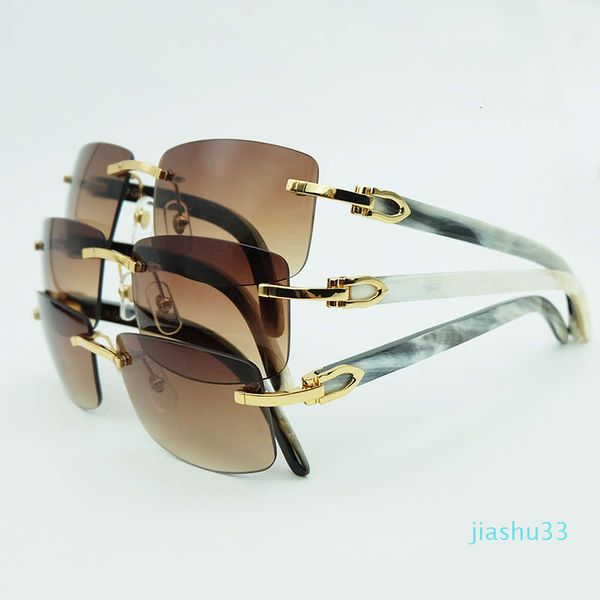 

sunglasses real buffalo horn random white and black square men's carter glass shades optical filling recipe, White;black